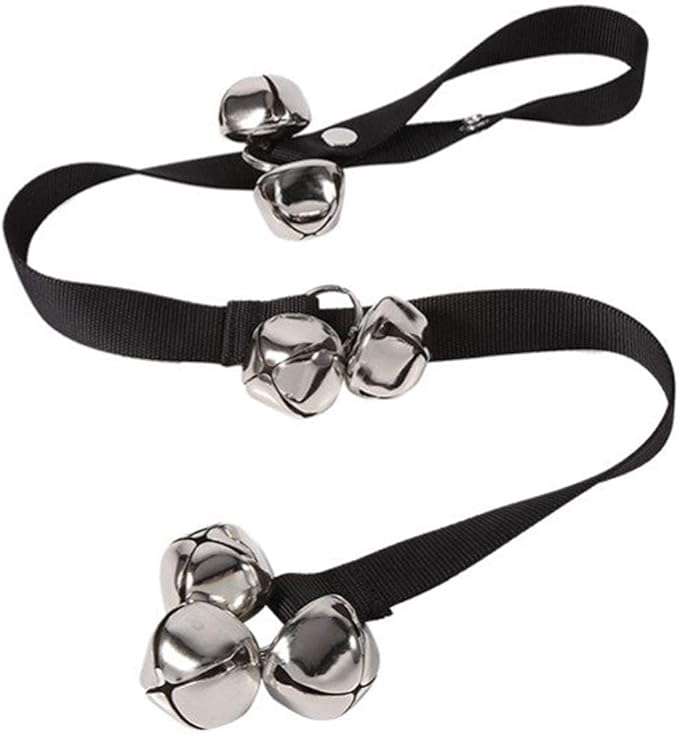 Dog Doorbells for Potty Training/Door Knob/Go Outside, Premium Quality Dog Bells, 7 Extra Large Loud 1.4 DoorBells, Adjustable Door Bell, Training Your Puppy The Easy Way-Mewly Pet