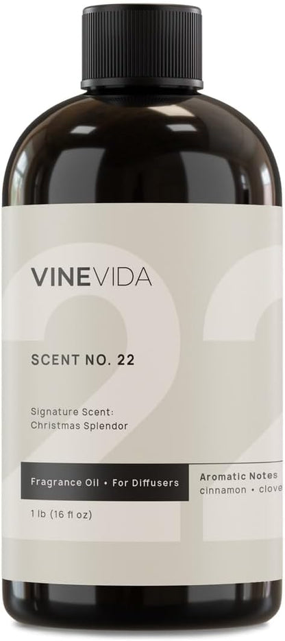VINEVIDA [16 Fl Oz] Christmas Splendor Fragrance Oil for Cold Air Diffusers, Essential Oils for Diffuser Oil Refill & Air Freshener Room Spray