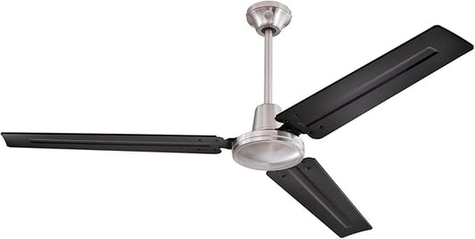 Westinghouse 7800300 Jax Ceiling Fan, 56-Inch, Brushed Nickel Black Blades