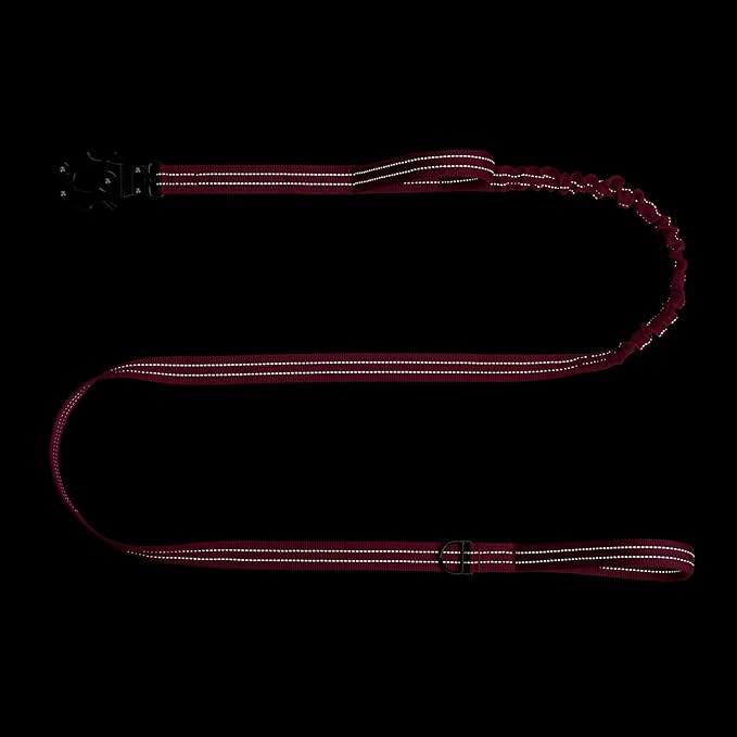 ICEFANG Tactical Dog Leash,K9 Training Walking Bungee Lead with 2 Control Handle,Heavy Duty Quick Release Metal Clasp,for Medium Large Breed (Reflective Pink, 6 FT)-Mewly Pet