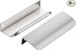 Ravinte Hardware 30 Pack Silver Cabinet Handles, 4.75 Inch (120mm) Finger Edge Pulls, 3.75 Inch Hole Center, Finger Pulls for Cabinets
