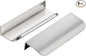 Ravinte Hardware 6 Pack Silver Cabinet Handles, 4.75 Inch (120mm) Finger Edge Pulls, 3.75 Inch Hole Center, Finger Pulls for Cabinets