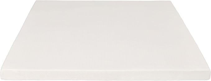 Pure Green Natural Latex Mattress Topper w/Luxury Cover - Medium Firmness - 2 Inch - Cal King Size (GOLS Certified Organic)