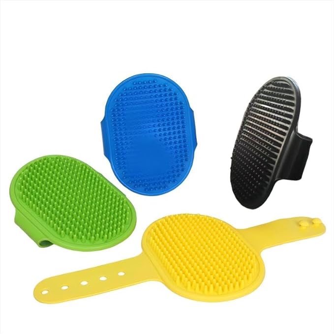 4PCS Cat Self-Groomer, Indoor Cat Brush, Adjustable Silicone Self-Cleaning Massage Tool for Dogs and Cats Scrubbing, Bathing, Massage, Hair Cleaning-Mewly Pet