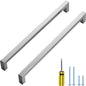 Ravinte 3 Pack Brushed Nickel Kitchen Cabinet Handles 10 Inch Cabinet Pulls Square Kitchen Hardware for Cabinet Drawer Pulls Drawer Handles Come with Screwdriver