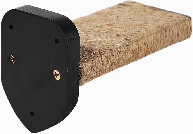 3 Pcs Cat Steps and Perches for Wall, Climbing Shelf With Hemp Rope, Wall-Mounted Furniture Set With Scratching Pads for Playing (Black)-Mewly Pet