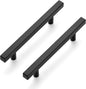 Ravinte Black Cabinet Handles 30 Pack 4-1/2 inch Matte Black Square Cabinet Pulls Kitchen Hardware 7 inch Overall Length Kitchen Drawer Pulls