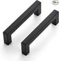 Ravinte 10 Pack 4 Inch Kitchen Square Cabinet Handles Matte Black Cabinet Pulls Black Drawer Pulls Kitchen Cabinet Hardware Handles