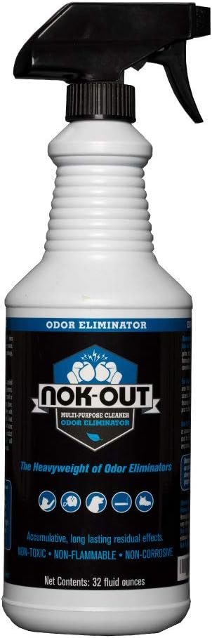 NOK OUT Odor Remover, Pet Deodorizer and Cleaning Spray, Made in the USA, 32 Fluid Ounce Spray-Mewly Pet