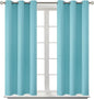 BGment Blackout Curtains - Grommet Thermal Insulated Room Darkening Bedroom and Living Room Curtains, Set of 2 Panels (38 x 54 Inch, Baby Blue)