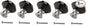 Dynasty 30mm Glass Crystal Dresser Drawer Kitchen Cabinet Door Hardware Knobs Handles - Color | Quantity Choice, Black