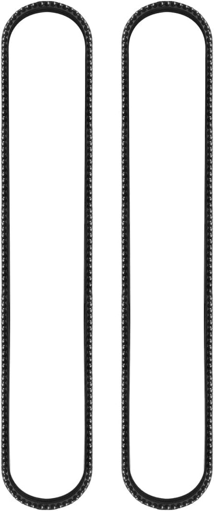 Long Narrow Decorative Wall Mirror, Skinny Oval Mirror for Entryway Living Room Bath Decor,Metal Frame with Beaded Decor Mirrors,7.9X 44