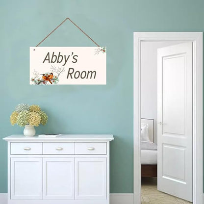 Personalized Sign Birds Flowers Wall Decor Beautiful Decoration for Home Kitchen Bar Garage Vintage Retro Poster Plaque Decor for Kids Room Nursery Wall Decorations Stuff