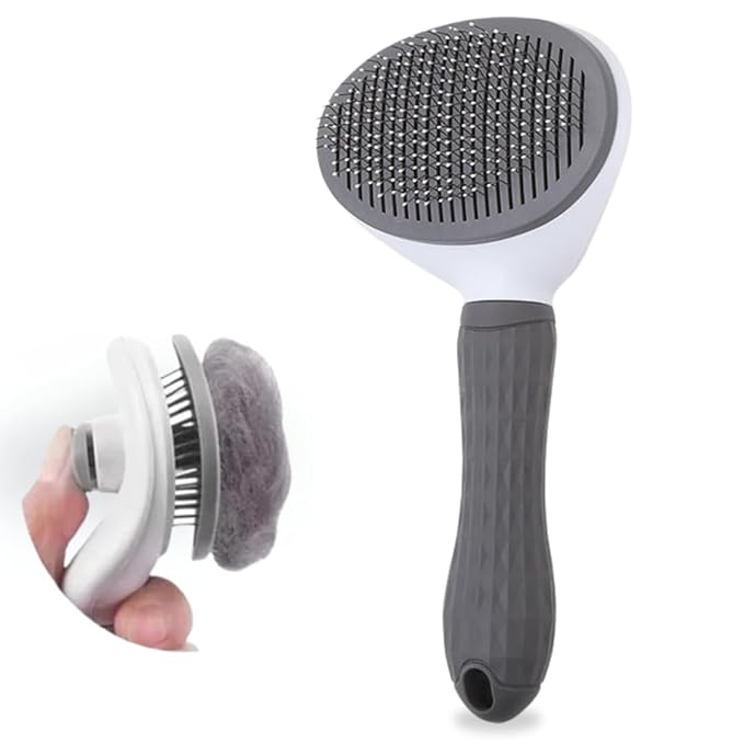 Namylya Cat Brush for Shedding & Grooming – Slicker Brush for Dogs and Cats with Long Hair – Removes Tangles, Mats & Loose Fur-Mewly Pet