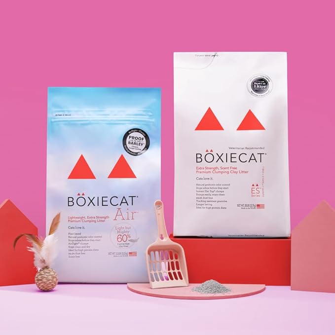 Boxie® Extra Strength Cat Litter, Lightweight 35-Day Odor Control, Clumping, 16.5lb-Mewly Pet