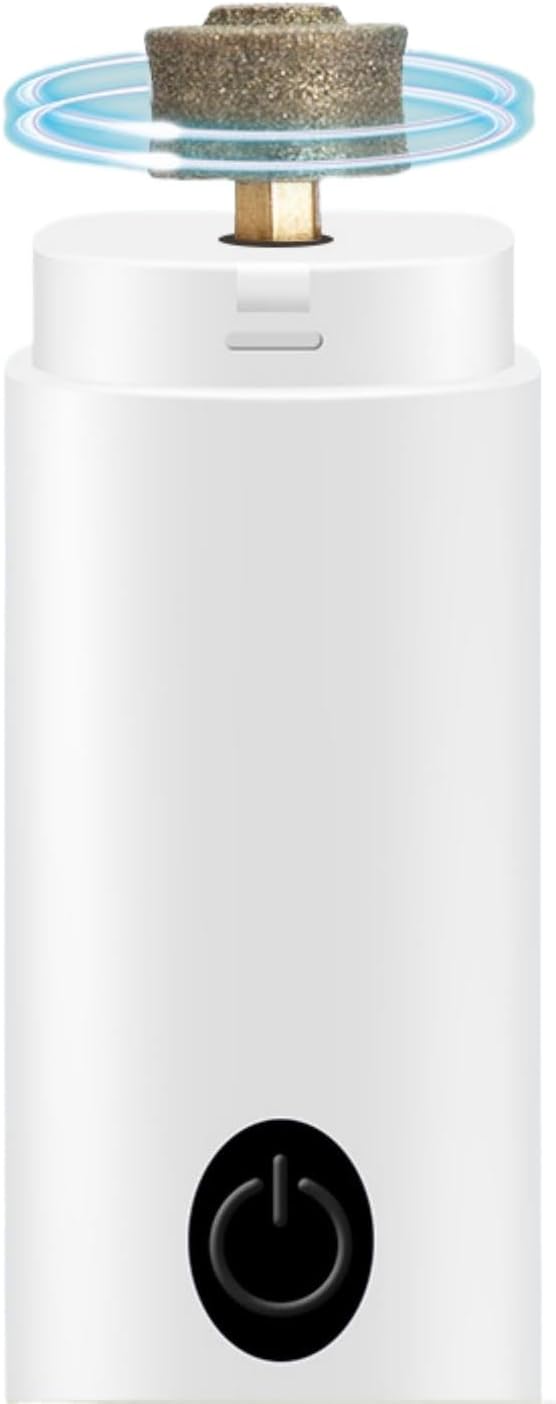Quiet Rechargeable Pet Nail Grinder - Dog Nail Clippers and Grinder - with LED Lights and Quick Sensor, Diamond-Tip Dust Collector, Suitable for Large Dogs, Small Cats, and Rabbits (White)-Mewly Pet