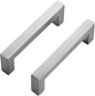 Ravinte 25 Pack Brushed Nickel Kitchen Cabinet Handles 3-3/4 Inch Cabinet Pulls Square Kitchen Hardware for Cabinet Drawer Pulls Drawer Handles Come with Screwdriver