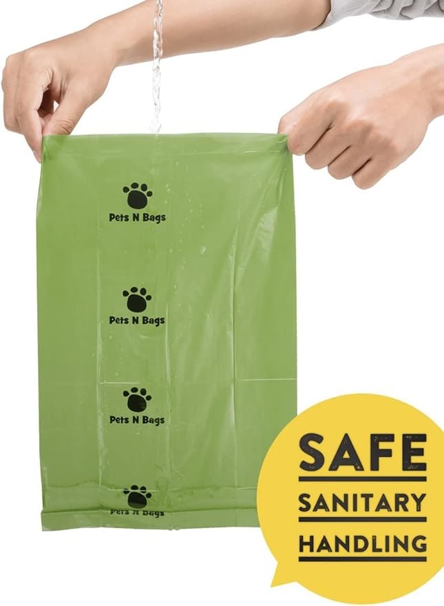 Dog Poop Bags, Dog Waste Bags, Biodegradable Unscented Refill Rolls, Includes Dispenser-Mewly Pet