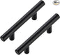 JOY DECOR 60 Pack Cabinet Handles, Black Cabinet Pulls, 3 in Hole Center Kitchen Hardware, Stainless Steel T Bar Handles for Dresser Drawers