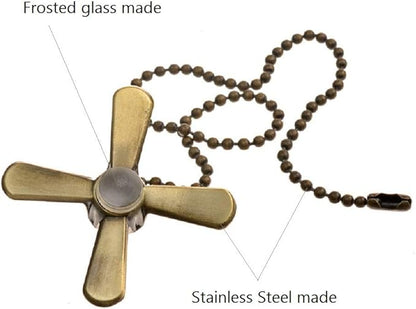 Ceiling Fan Pull Chains 13.6 Inches Fan Pulls 2 Pcs Ceiling Fan Pull Cord Fan Pull Set for Ceiling Fan Light and Lamps