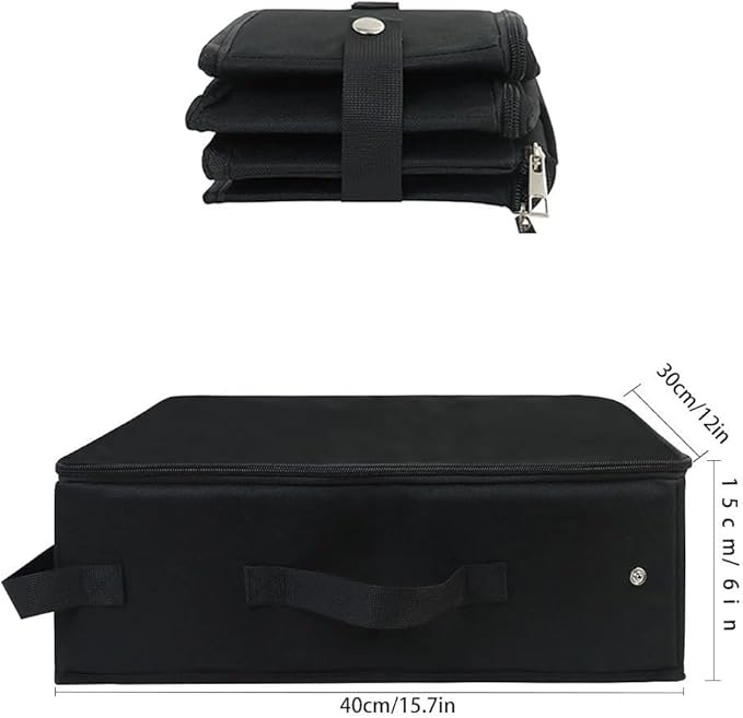 Portable Cat Travel Litter Box with Zipped Lid, Foldable Travel Litter Box, No Leakage, No Smell, Waterproof, Easy to Carry, Easy to Use in Hotels, Car-Mewly Pet