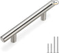 homdiy 2 Pack 3in Hole Centers Brushed Nickel Cabinet Handles Kitchen Cabinet Pulls - HD201SN, Bar Handle Pull with Brushed Nickel Finish