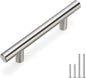 homdiy 400 Pack 3in Cabinet Pulls Brushed Nickel Stainless Steel Kitchen Cupboard Handles 5" Length, 3" Hole Center