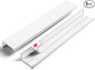 5 Pack 8 inch Self Adhesive Cabinet Pulls - Bright White Adhesive Cabinet Handles - Drawer Pulls - Finger Pulls