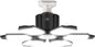 Motion Sensor Garage Light - 150W LED Garage Lights Motion Activated with PIR & Photocell Sensors,6 Adjustable Panels, for Attic Porch Stairway