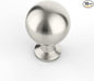 Amerdeco 10 Pack Brushed Satin Nickel Cabinet Knobs Single Hole Cabinet Pulls Round Kitchen Cabinet Knobs Solid Drawer Knobs Dresser Knobs and Pulls for Bathroom Cabinets ZH0041