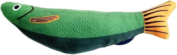 Cat Toys for Bored Indoor Adult Cats - Catnip Toys for Mental Stimulation, Interactive & Durable Kicker Toys for Solo Play, Best for Lazy or Senior Cats(Green-Mewly Pet