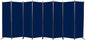 Room Divider, 8 Panel Folding Privacy Screens with Wider Support Feet, 6 Ft Portable Room Partition for Room Separator, 176" W X 71" H, Navy Blue