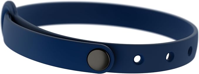 Break Away Collar for Cats - Soft, Thin, and Lightweight Safety Buckle Collar with Name Tag Ring for Outdoor Cats and Sensitive Skin Kittens by Nuvuq (6 ⅞" to 10 ¼", Dark Blue)-Mewly Pet