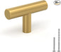 LONTAN 20 Pack Gold Knobs for Dresser Kitchen Cabinet Knobs Brushed Brass T Bar Hardware Brushed Gold Furniture Door Handles,Stainless Steel