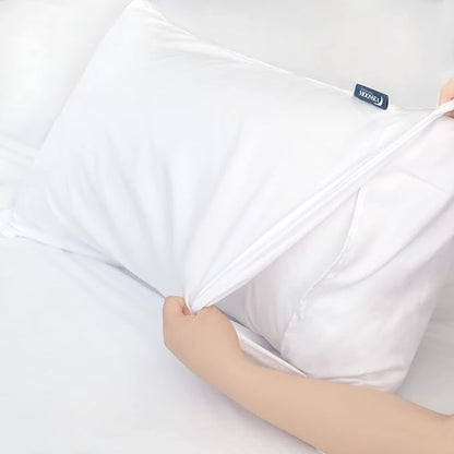 Extra Deep Pocket Air Mattress King Sheet Set - 3Pcs Side Storage Pocket Fitted Sheet & Pillowcase King Size Deep Pocket Sheet Set Easily Fits 16in to 24in Pillow Top Air Bed Mattress-White