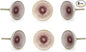 Perilla Home Set of 6 Marrakesh Knob Ceramic Decorative Round Knobs for Home Kitchen Cabinet Hardware Cupboard Glass Door Dresser Wardrobe and Drawer Pulls (Pink)