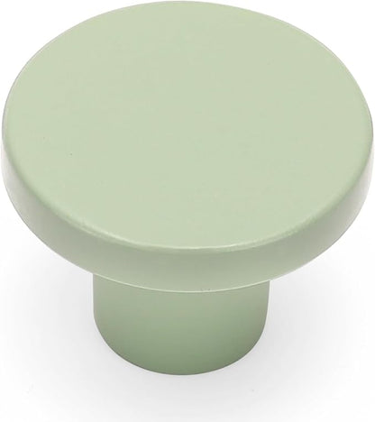 Ravinte 20 Pack Cabinet Knobs Light Green Kitchen Cabinet Knobs Round Dresser Drawer Pulls Closet Door Pulls 1-1/5 Inch