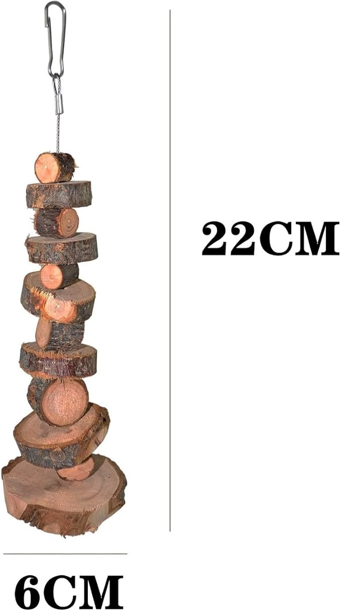 Natural Organic Apple Wood Chew Toys, 2 Pack Small Animal Snacks Toys Suitable for Bunny, Chinchilla, Guinea Pigs, Hamsters Teeth Grinding-Mewly Pet