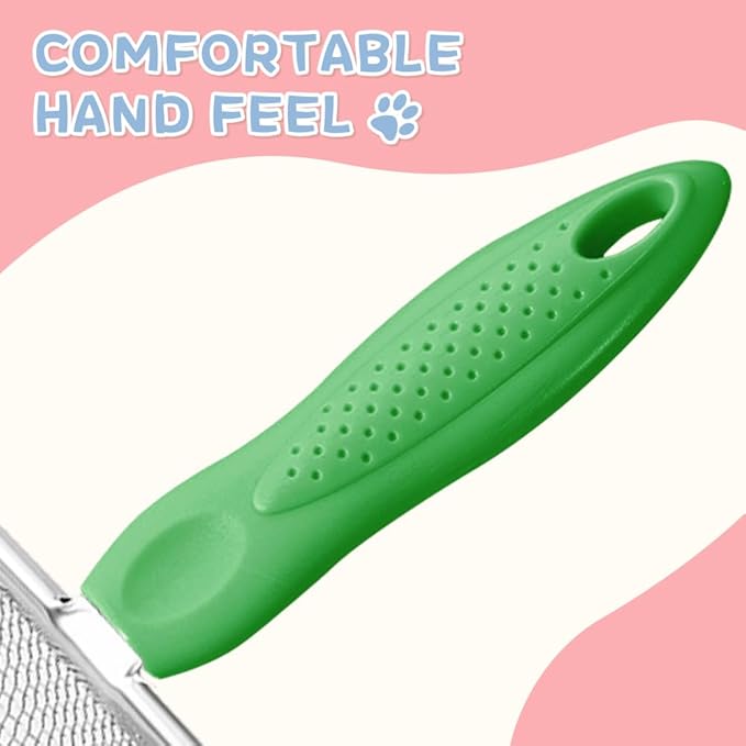 Cat Litter Scoop,Sturdy Litter Cleaner Corner Shovel,Stainless Steel Mesh Litter Shovel,Easy to Clean Reptile Terrarium Sand Waste,Beach Shovel(Green)-Mewly Pet