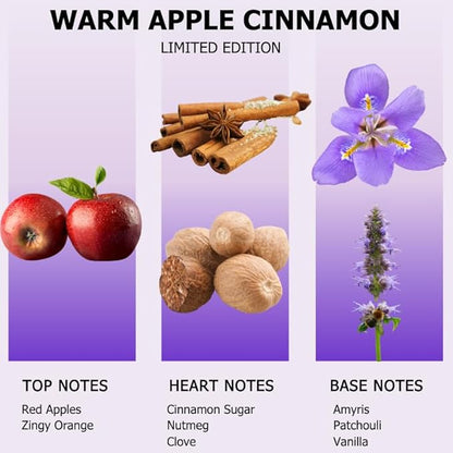 AROMELY Warm Apple Cinnamon Diffuser Oil Blend – Christmas Scents – Signature Diffuser Aroma – Luxurious Fragrance with Notes of Apples, Cinnamon Sugar, Nutmeg, and Amyris. (50ml)