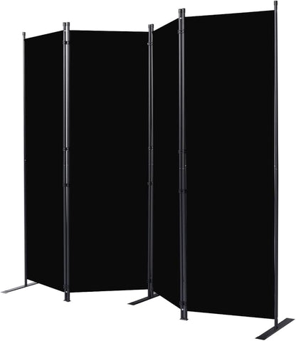 Room Divider 6FT Portable Room Dividers and Folding Privacy Screens, 88'' W Fabric Divider for Room Separation, 4 Panel Partition Room Dividers Freestanding Wall Divider Screen for Dorm Studio Office