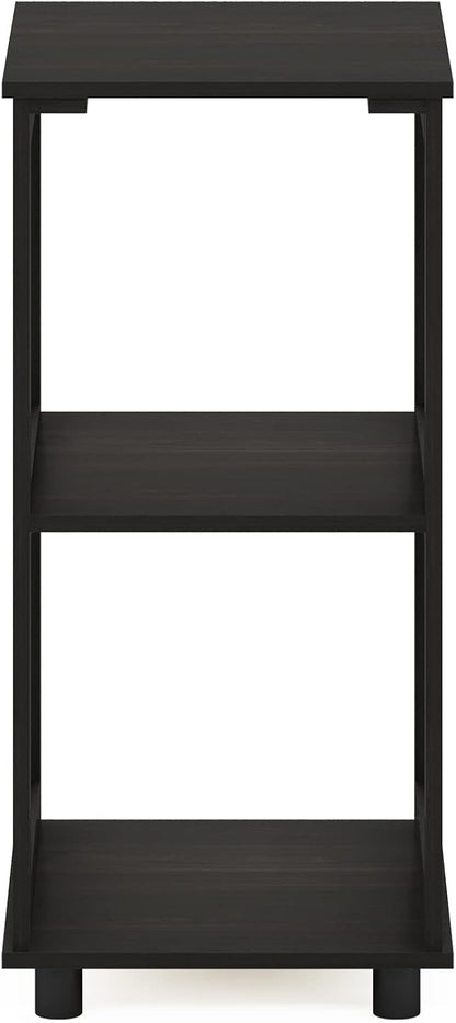 Furinno Romain 2-Tier Tall End Table, Espresso