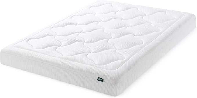 ZINUS 8 Inch Cloud Memory Foam Mattress, King, Fiberglass Free, Pressure Relieving, Mattress in A Box, CertiPUR-US Certified, White
