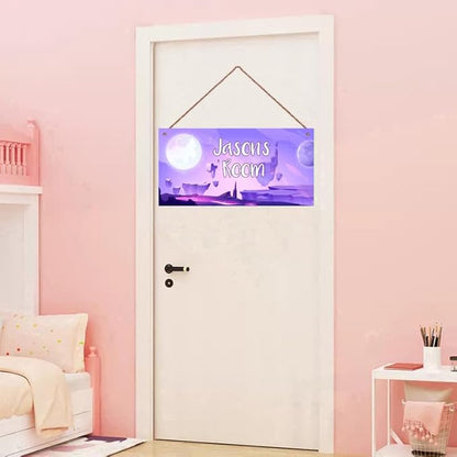 SLWEJQHA Personalized Sign Outer Space Room Decor, Inspirational Space Art Print Space Wall Art For Boys Room,Fantasy Picture Posters For Kids Bedroom Nursery Décor For Little Man Cave
