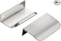 Ravinte Hardware 20 Pack Silver Cabinet Handles, 3 Inch (76mm) Finger Edge Pulls, 2 Inch Hole Center, Finger Pulls for Cabinets