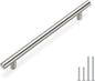 homdiy Brushed Nickel Cabinet Pulls Cabinet Handles, 7-1/2in(192mm) Center to Center Dresser Drawer Handles Silver Drawer Pulls for Kitchen, Bedroom, Bathroom, Wardrobe Hardware