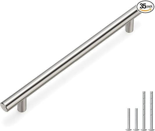 homdiy (35Pack) Brushed Nickel Cabinet Pulls - 7-1/2in Hole Centers Pulls Stainless Steel Kitchen Cabinet Handles Modern Drawer Pulls for Dresser Drawer Pulls