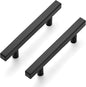 Ravinte Black Cabinet Handles 10 Pack 3-3/4 inch Matte Black Square Cabinet Pulls Kitchen Hardware 6 inch Overall Length Kitchen Drawer Pulls
