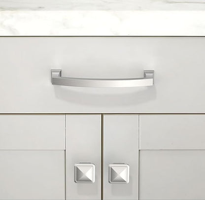 10 Pack Brushed Satin Nickel Cabinet Pulls 5 Inch(128mm) Kitchen Cabinet Handles Solid Zinc Alloy Cabinet Hardware Drawer Pulls