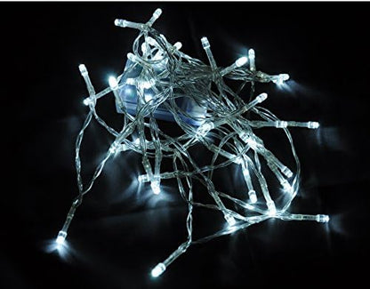 Karlling Battery Operated White 40 LED Fairy Light String Wedding Party Xmas Christmas Decorations(White,10 Pack)
